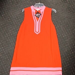 THML Pink and Orange Dress Tunic Top